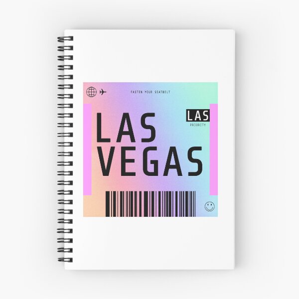 Item preview, Las Vegas Boarding Pass LAS Rainbow Gradient designed and sold by lukassfr.