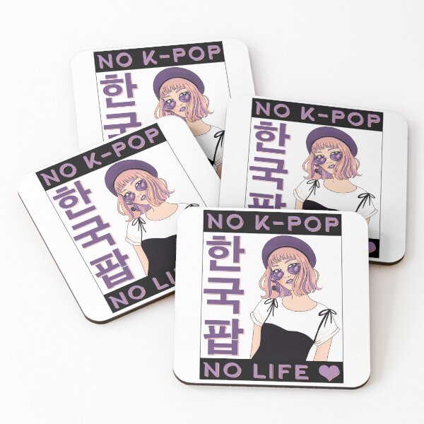 Item preview, No K-Pop, No Life, Korean Pop, Anime, K-Pop Gift, Hanguk Aeni, Korean Hanja designed and sold by Proverbial Wisdom Design.