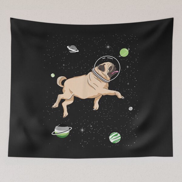 Item preview, Aromantic Pug In Space Aromantic Pride designed and sold by luciaaljudith.