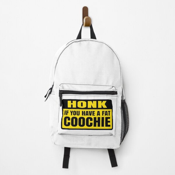 Item preview, Honk If You Have A Fat Coochie - Funny Warning Sign Car Bumper designed and sold by Koily.