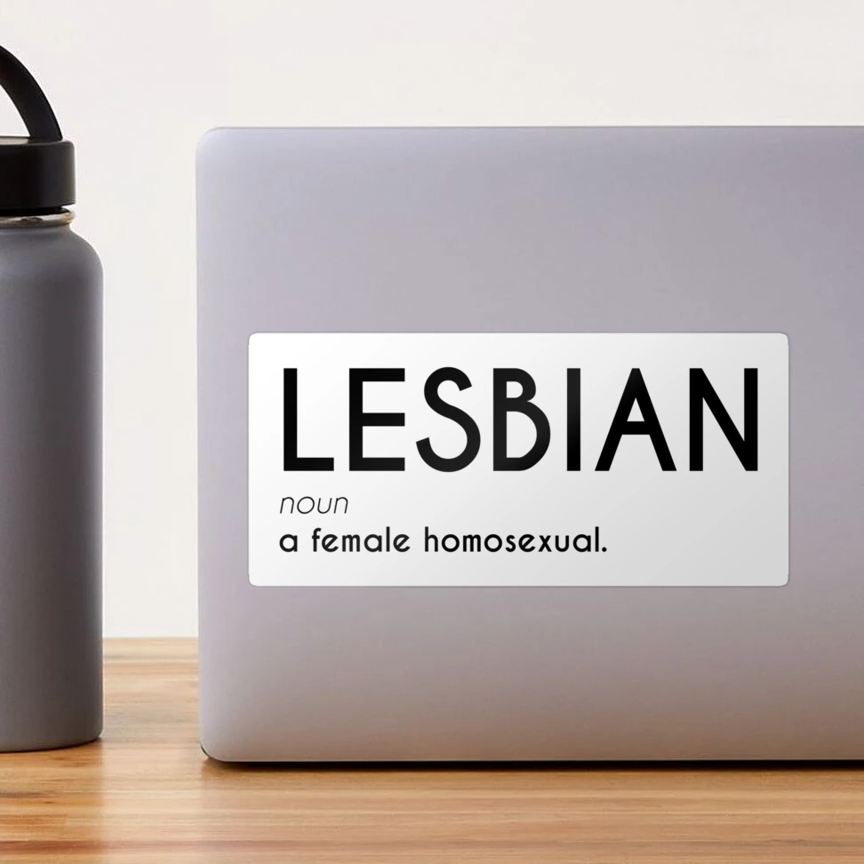 Lesbian Definition - Female Homosexual Dictionary Definition Sticker for  Sale by Womanation | Redbubble