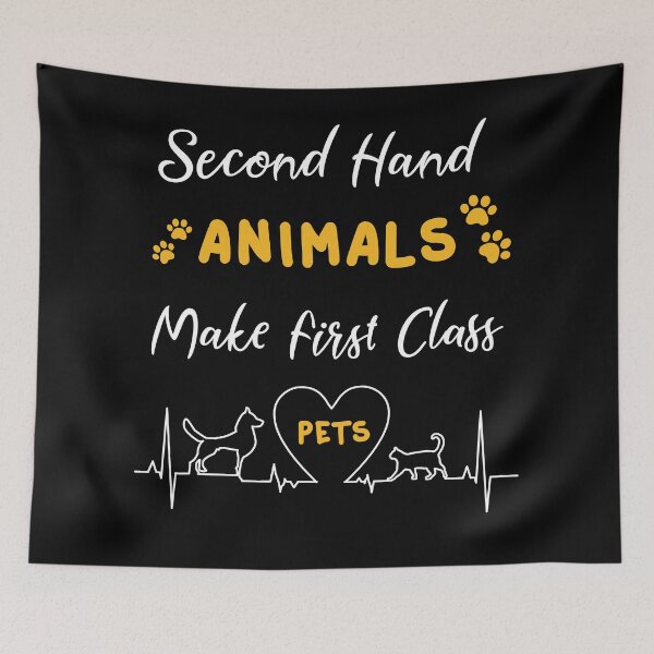Item preview, Second Hand Animals Make First Class Pets designed and sold by TeeHDesigner.