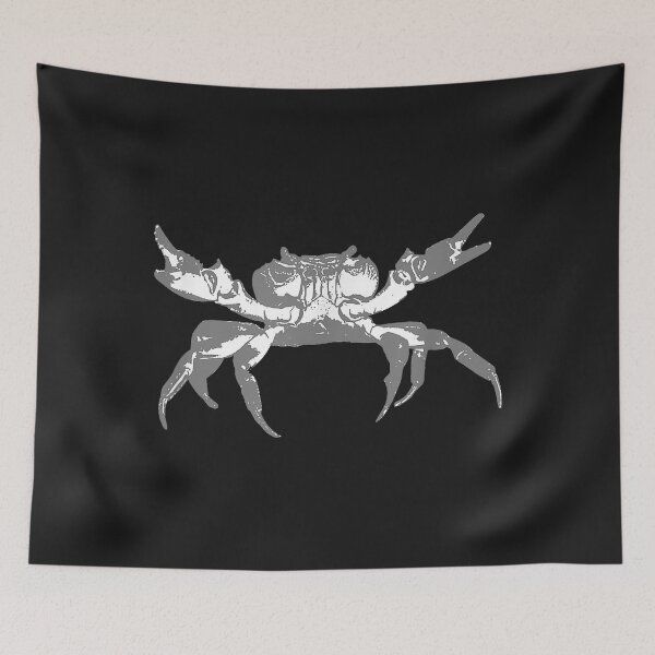 Item preview, Crab Holding Claws up on the Beach designed and sold by luciaaljudith.