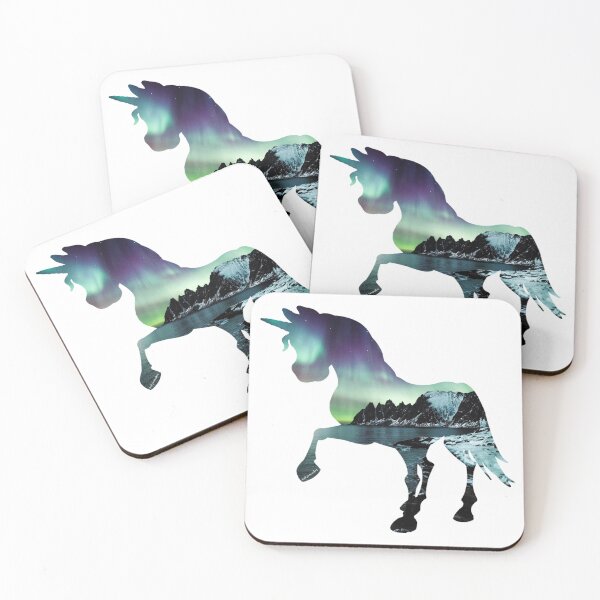 Artikelvorschau, Nightsky Aurora Borealis Einhorn entworfen und verkauft von LukjanovArt.