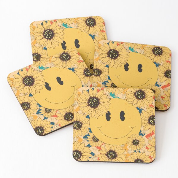 Item preview, Retro Sunflower Smiley face designed and sold by calalassy.