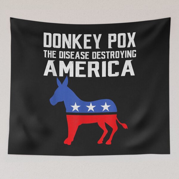 Item preview, Donkey Pox The Disease Destroying America Funny Anti Biden designed and sold by luciaaljudith.