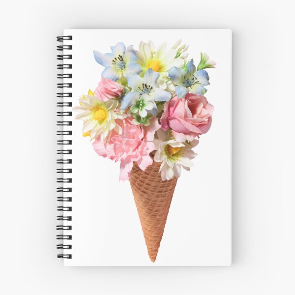 Artikelvorschau, Eistüte mit Blumen entworfen und verkauft von Anna Khomulo.
