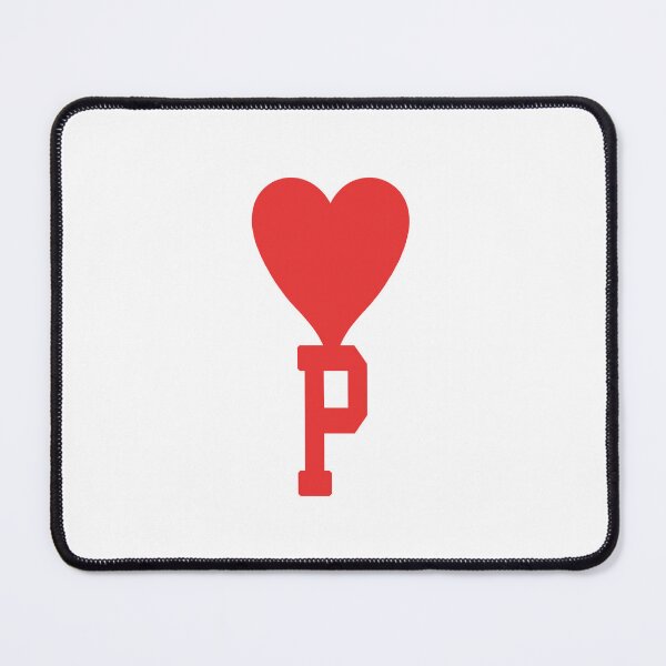 Item preview, personalize P Name Love Heart Print, Hoodie Love, Birthday gift, Branded Love heart, Alphabet Brand Love designed and sold by re-make-.