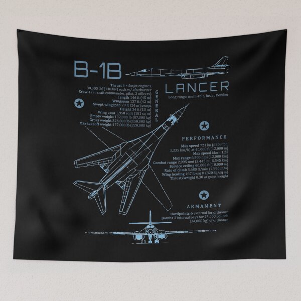Item preview, B-1 Lancer US Army Bomber Jet USA Military Aircraft #2258 designed and sold by Rare-Militia.