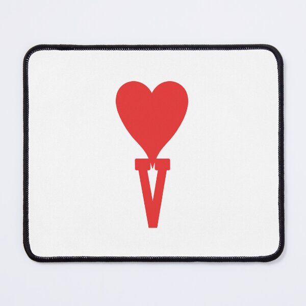 Item preview, personalize V Name Love Heart Print, Hoodie Love, Birthday gift, Branded Love heart, Alphabet Brand Love designed and sold by re-make-.