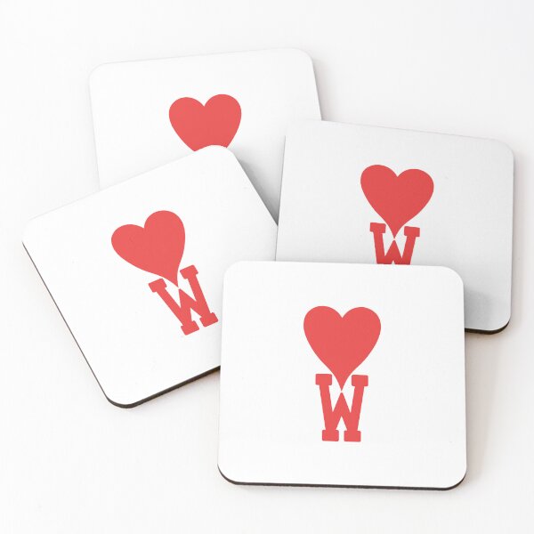 Item preview, personalize W Name Love Heart Print, Hoodie Love, Birthday gift, Branded Love heart, Alphabet Brand Love designed and sold by re-make-.