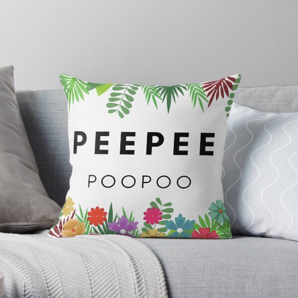 Peepeepoopoo Throw Pillow