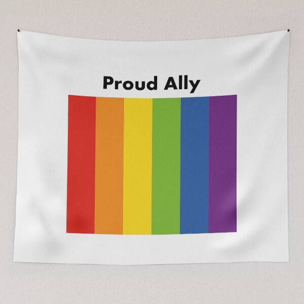 Item preview, Pride Allyship - Proud Ally Rainbow Flag designed and sold by Inspirationmotivation.
