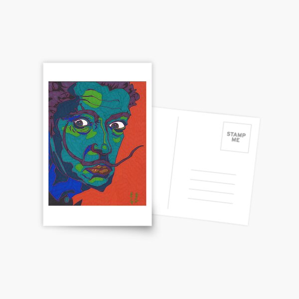 Salvador Dali Postcard