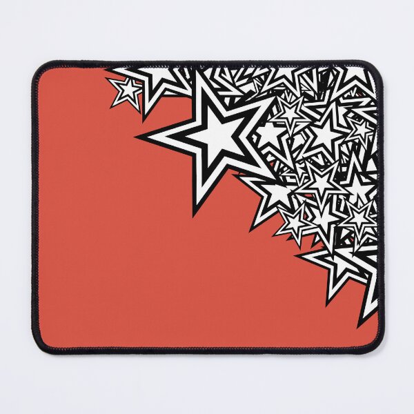 Item preview, Black & White Stars on Red Background designed and sold by Kiboune.