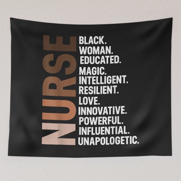Item preview, I Am A Black Nurse Afro Woman BHM Black History Month designed and sold by luciaaljudith.