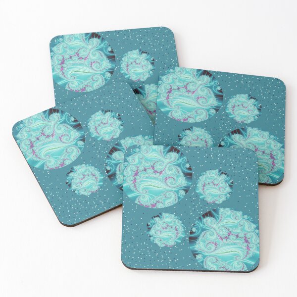 Item preview, Spotted Teal | A Dotty Fractal Combination | Fractal Art designed and sold by JillyJ05.