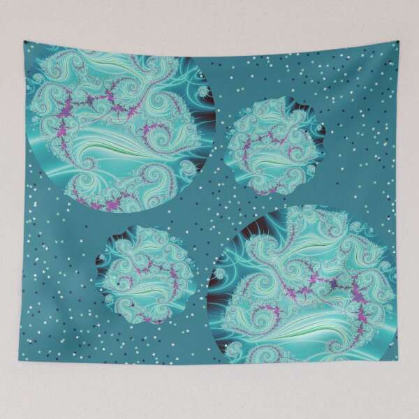 Item preview, Spotted Teal | A Dotty Fractal Combination | Fractal Art designed and sold by JillyJ05.