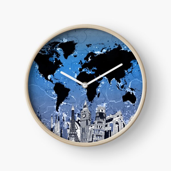 world map Clock