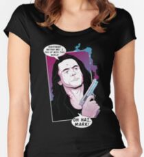 Oh hai, Mark! Tailliertes Rundhals-Shirt