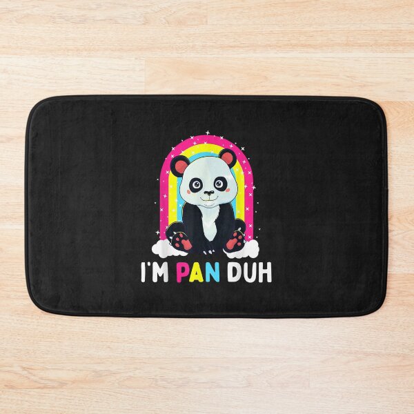 Item preview, I'm Pan Duh Pansexual Pride Panda Rainbow Flag LGBT Gift designed and sold by luciaaljudith.