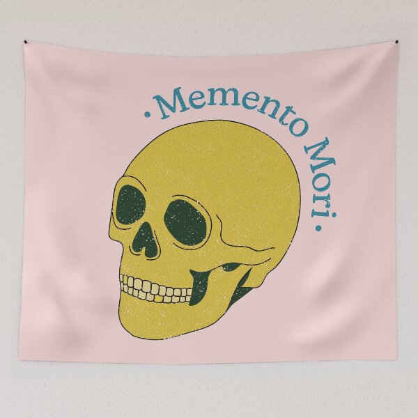 Item preview, Yellow Memento Mori Skull designed and sold by stoicjimny.