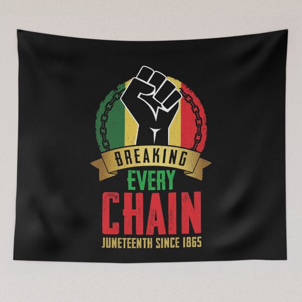 Item preview, Juneteenth Breaking Every Chain Since 1865 Black Freedom designed and sold by ohmier.
