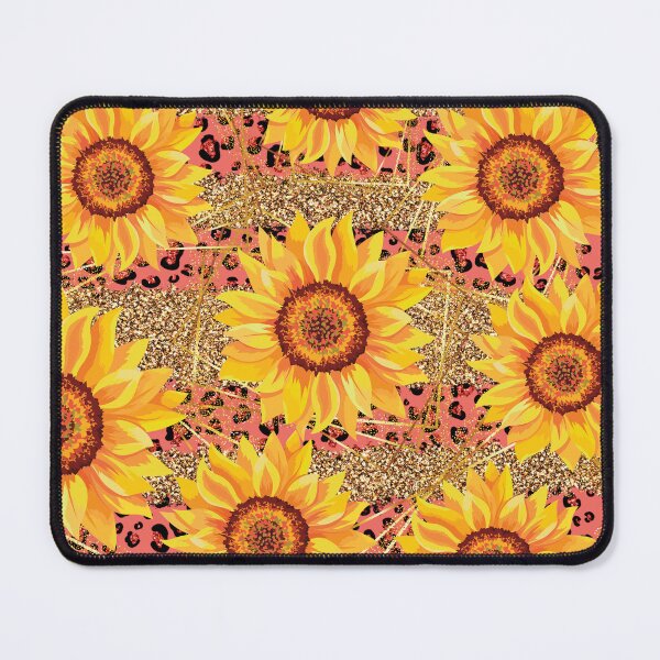 Item preview, Gold Glitter Sunflowers Leopard Cheetah designed and sold by calalassy.