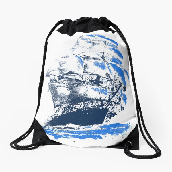 Black Sails Drawstring Bag