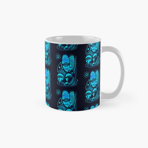 Item preview,  "Nobel" - Love Mother and Child African Symbolic Art Blue designed and sold by Tony Cisse.