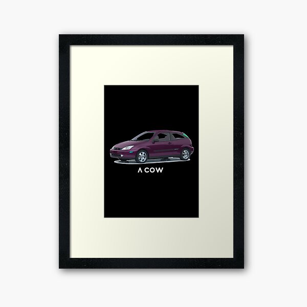 Thats Not a Cow Thats a 2001 Ford Focus vers4 Framed Art Print