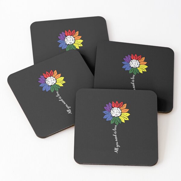 Artikelvorschau, Liebes-Sonnenblume-Gay-Pride-Blumen-Regenbogen-Flagge LGBT-Q Verbündeter entworfen und verkauft von luciaaljudith.