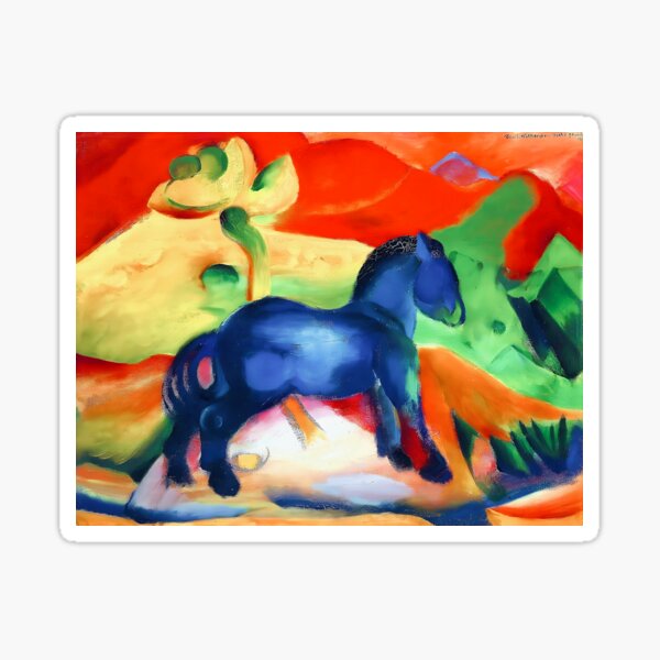 Item preview, Little Blue Horse by Franz Marc designed and sold by WonderweissStudio.