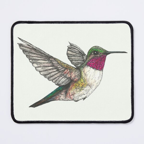 Item preview, Ruby Throated Hummingbird designed and sold by SerenSketches.