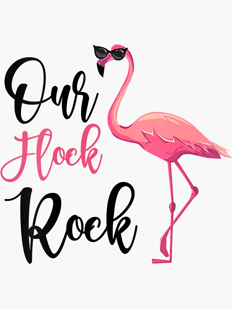 Our Flock Rocks Flamingo Mother's Day, Christmas Gift Idea Tank Top Our Flock Rocks Flamingo Mother's Day, Christmas Gift Idea Tank Top
