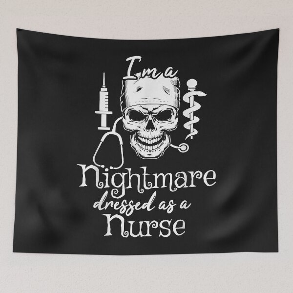 Item preview, Nurse 365 Dressed As A Nurse Skull Halloween A Medical designed and sold by luciaaljudith.