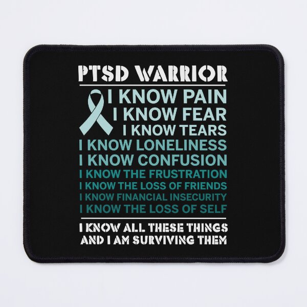 Item preview, PTSD Awareness Month - PTSD Warrior I know Pain designed and sold by Optix.