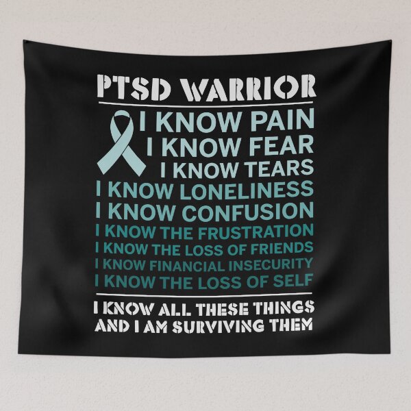 Item preview, PTSD Awareness Month - PTSD Warrior I know Pain designed and sold by Optix.