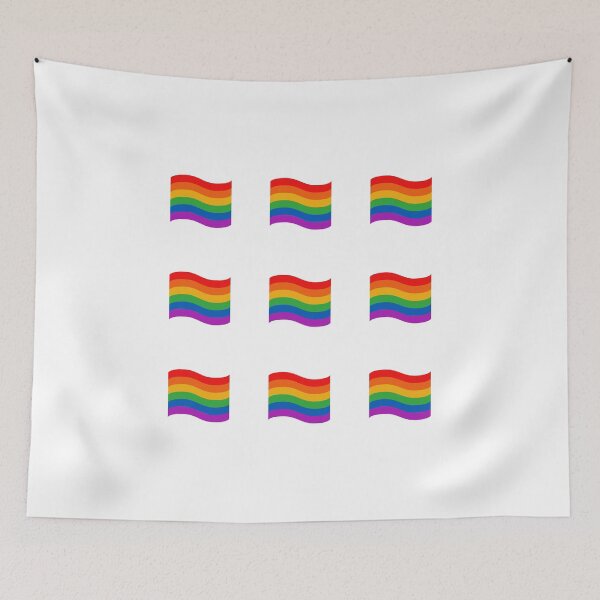 Item preview, Waving rainbow flag pattern - Gay Pride Month designed and sold by Inspirationmotivation.