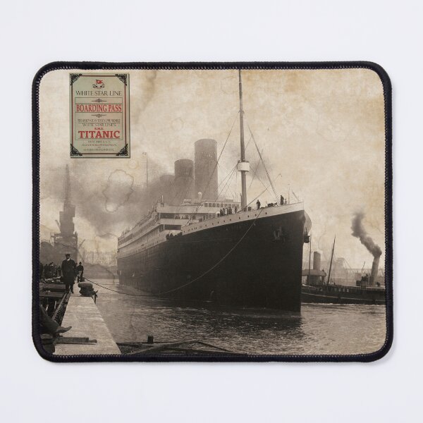 Item preview, RMS Titanic Ship Vintage with Boarding Pass designed and sold by artBeatandSoul.