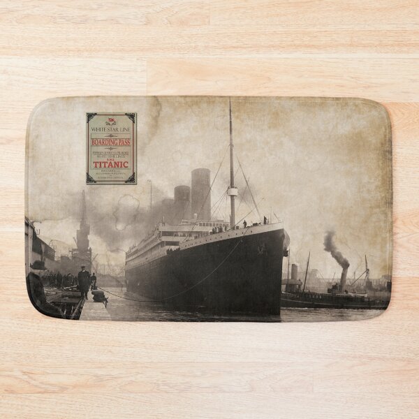 Item preview, RMS Titanic Ship Vintage with Boarding Pass designed and sold by artBeatandSoul.