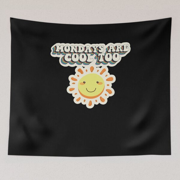 Item preview, Mondays Are Cool Too Happy Positive Message Retro Teacher designed and sold by MadrigueraSM-.