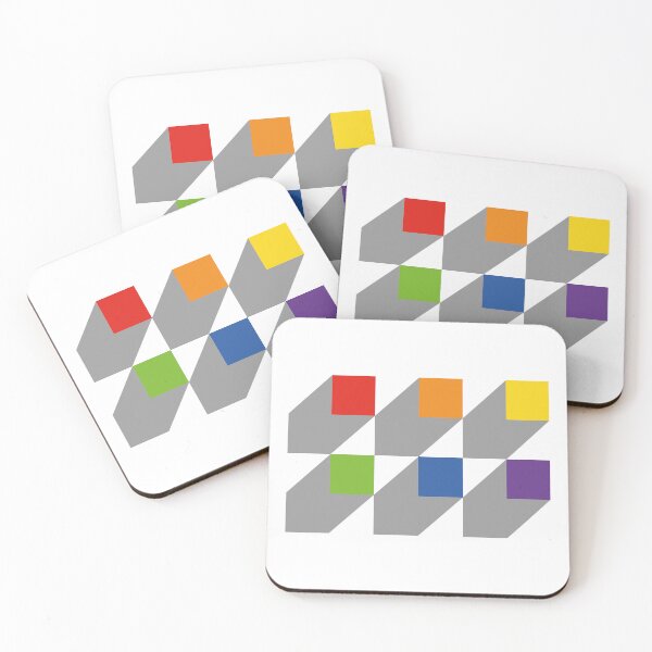 Item preview, Rainbow 3D geometric design designed and sold by Inspirationmotivation.