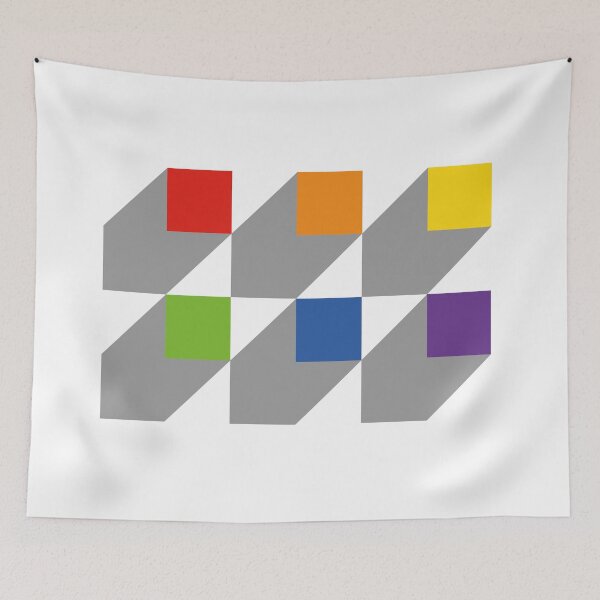 Item preview, Rainbow 3D geometric design designed and sold by Inspirationmotivation.
