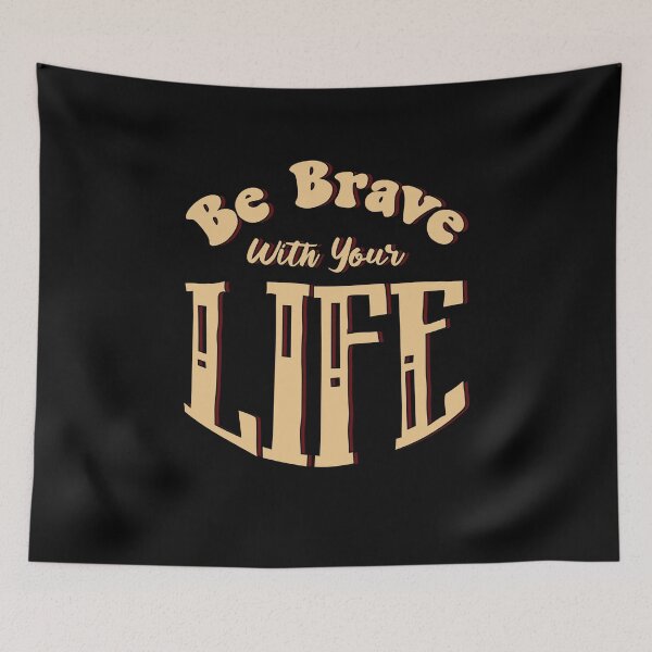 Item preview, Retro Be Brave Happy Positive Message Motivational Teacher designed and sold by MadrigueraSM-.