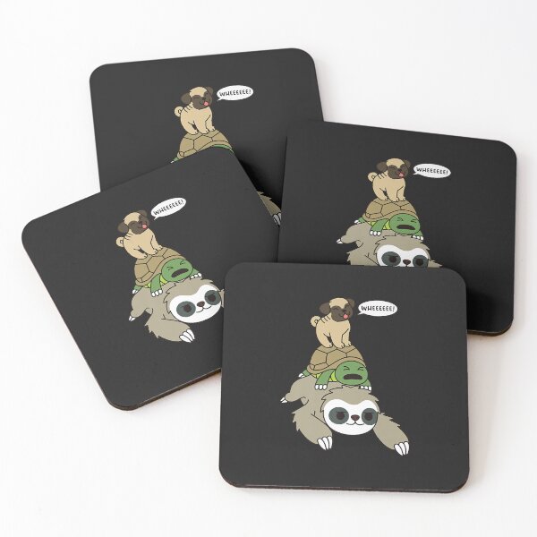 Item preview, Pug Montar Perezoso Tortuga Perro Premium designed and sold by luciaaljudith.