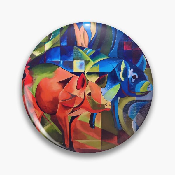 Item preview, Pigs by Franz Marc designed and sold by WonderweissStudio.