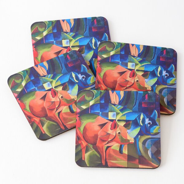 Item preview, Pigs by Franz Marc designed and sold by WonderweissStudio.