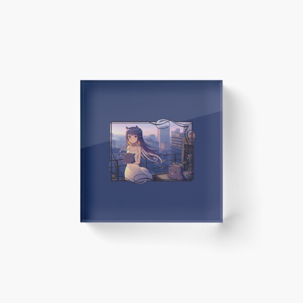 Item preview, Top of the Tower with Ina (on Navy) designed and sold by epinkb.