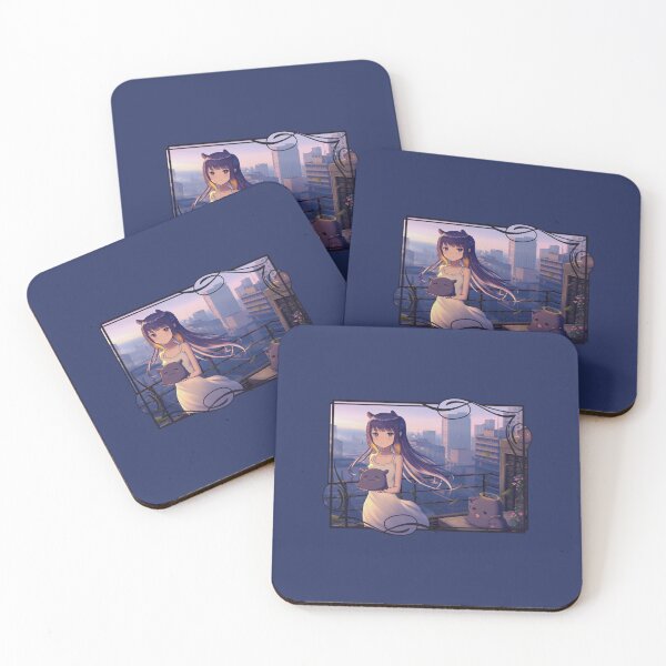 Item preview, Top of the Tower with Ina (on Navy) designed and sold by epinkb.
